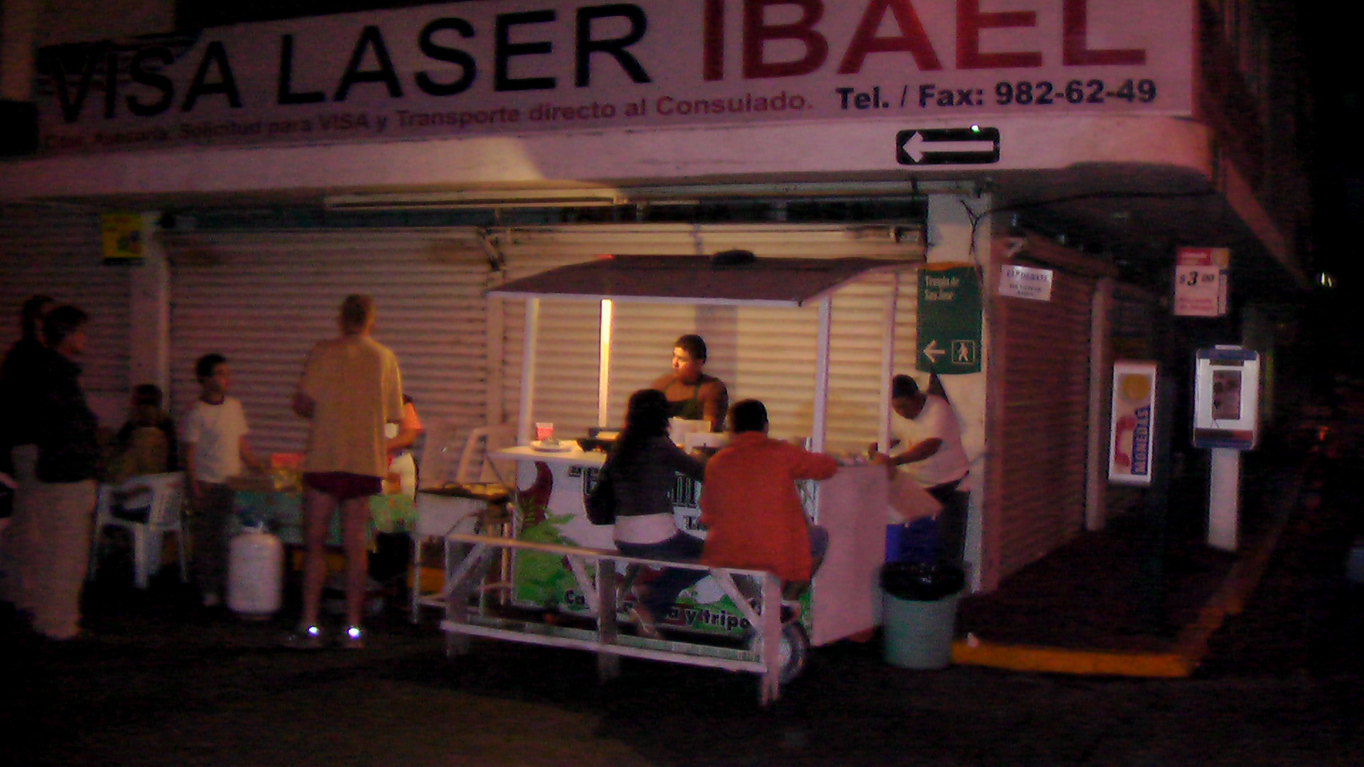 A street taco stand in Mazatlán