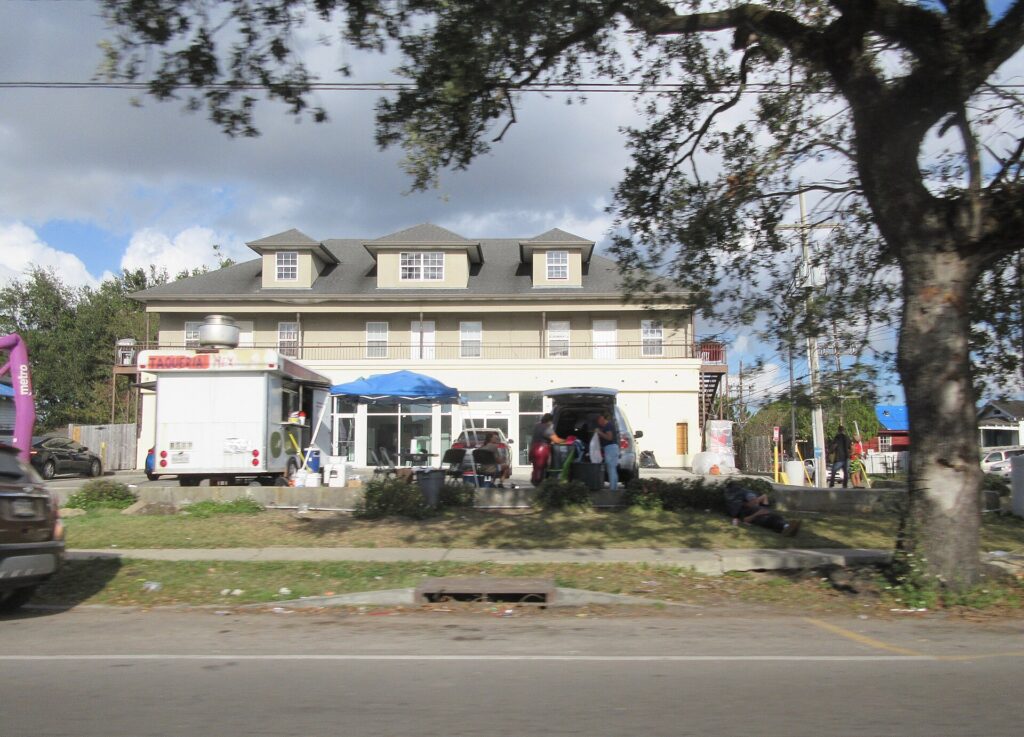 A taco truck in New Orleans