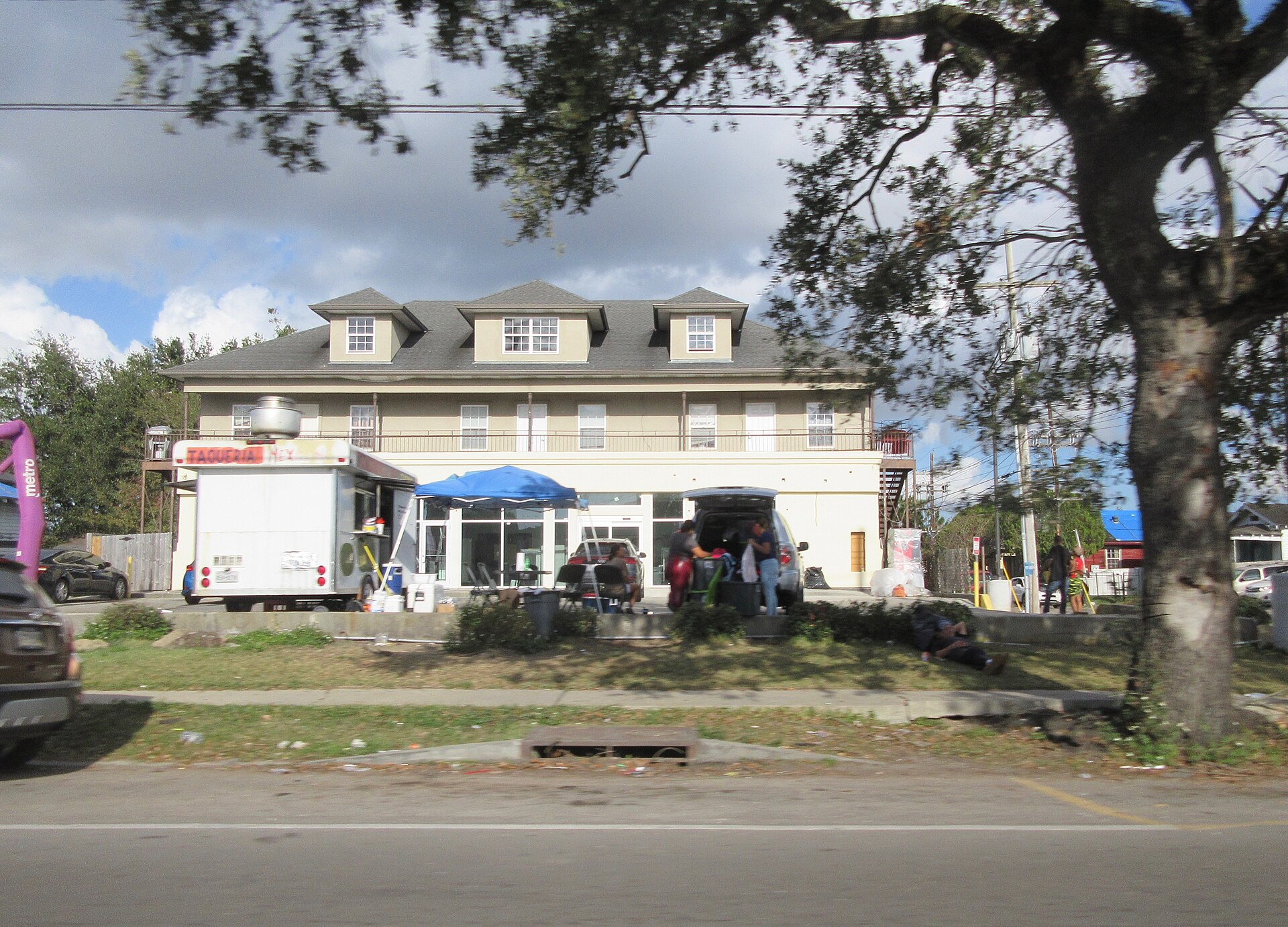A taco truck in New Orleans